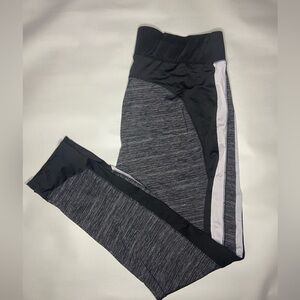 Body Instinct‎ 3X Plus Size Women's Gray Black Leggings, Pre-Owned